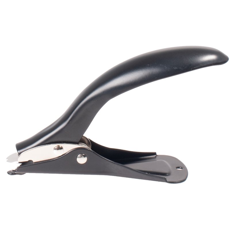 Pavo staple remover, black, metal, ergonomic grip
