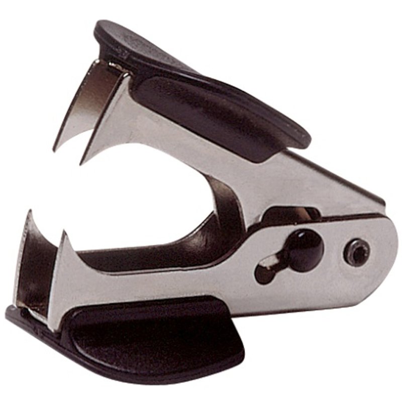 Pavo staple remover, security, black, metal with plastic handle