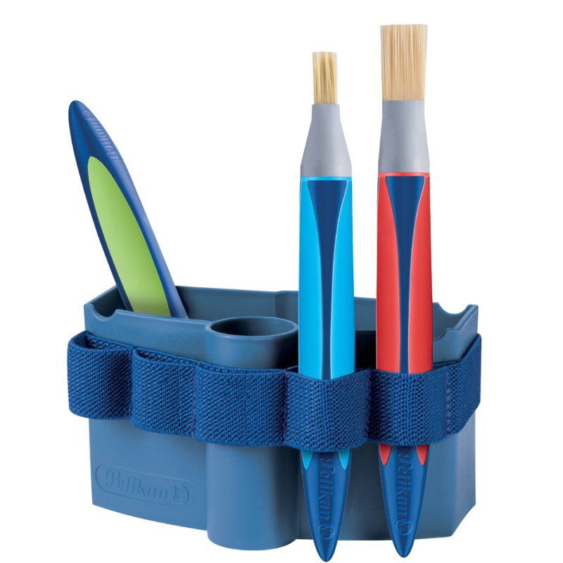 Pelikan godet d'eau écologique pour boîte de peinture K12, bleu, plastique recyclé
