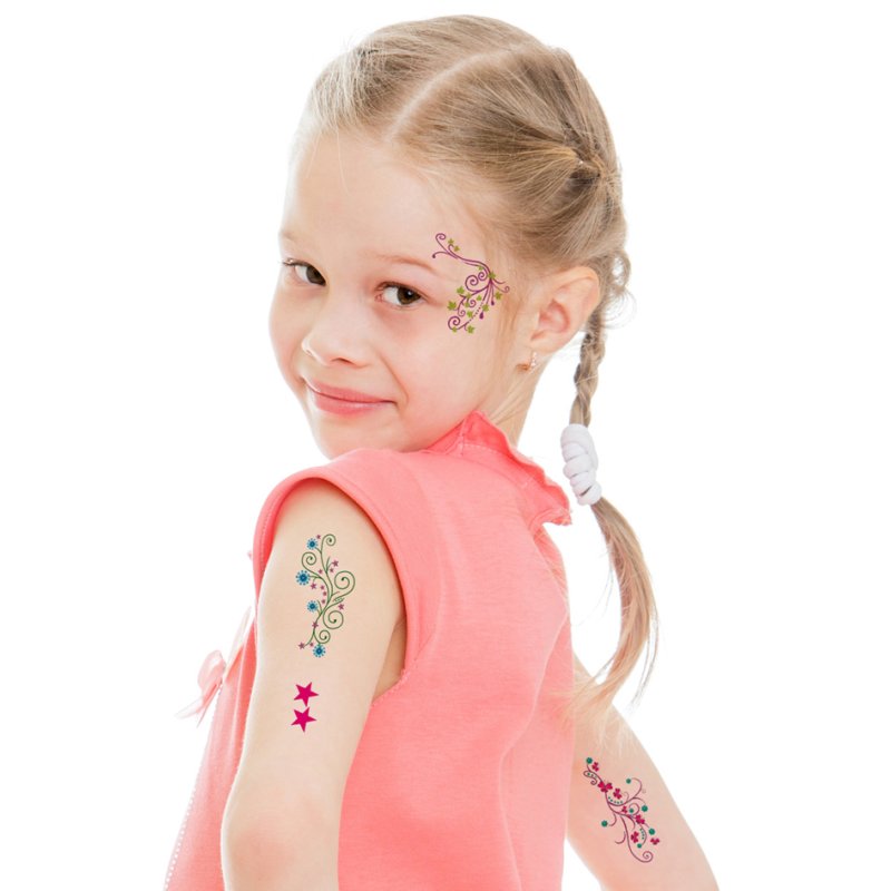 AVERY Zweckform tatouages enfants frises décoratives, couleur, 17 tatouages