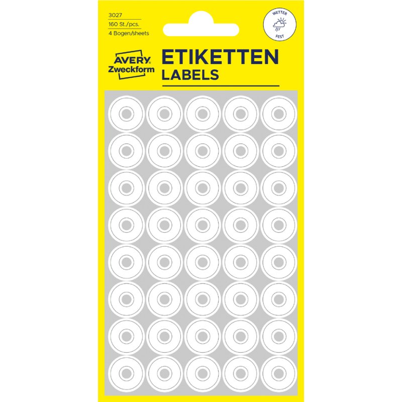 AVERY Zweckform anneaux de renforcement, 13 mm, blanc, 160 pièces
