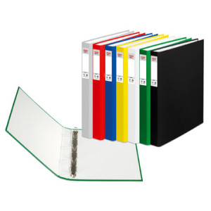 herlitz ringbandmap max.file beschermend A4, zwart, 4-rings, 40 mm