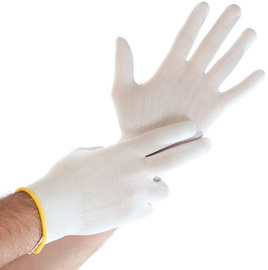HYGOSTAR werkhandschoenen Ultravlug nylon, wit, maat L, 12 paar