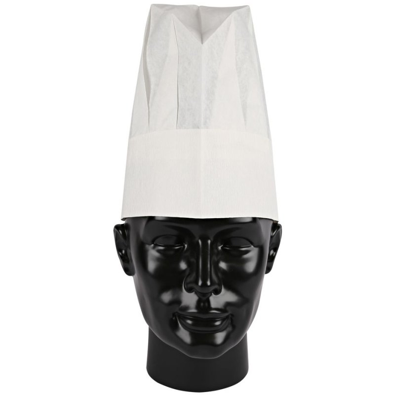 HYGOSTAR Kochmütze, white, 10 pieces