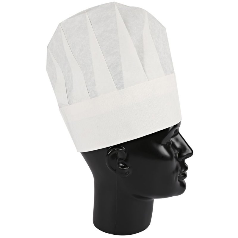 HYGOSTAR Kochmütze, white, 10 pieces