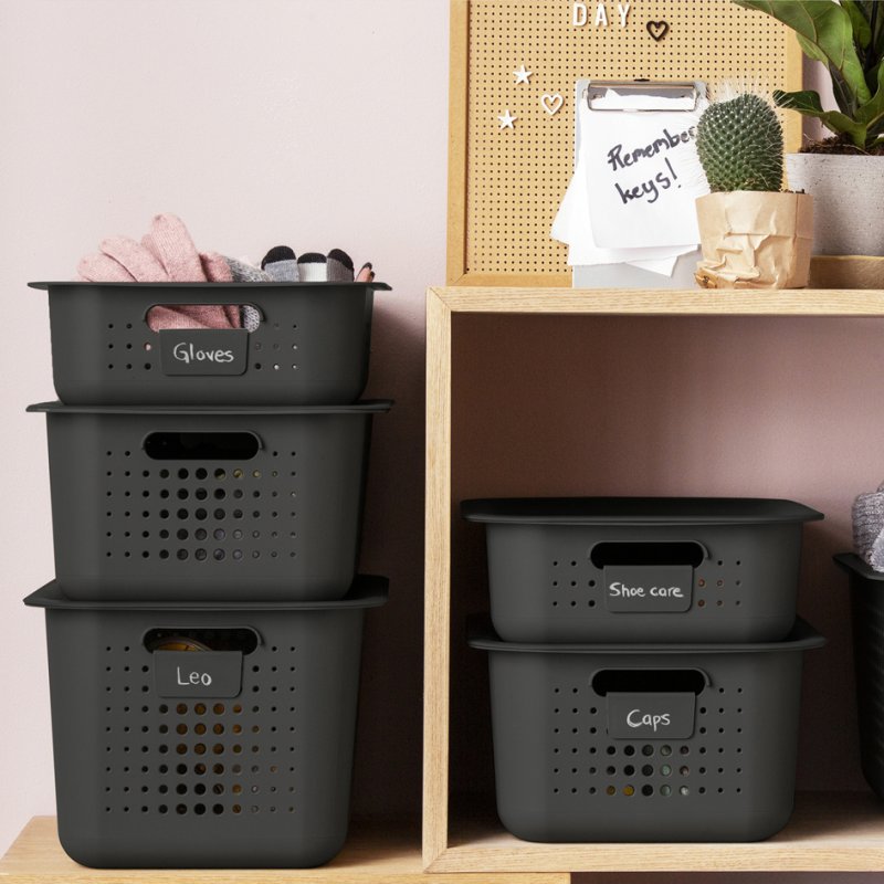 smartstore couvercle intelligent boîte de rangement, matériau recyclé, anthracite, 280×380×10 mm