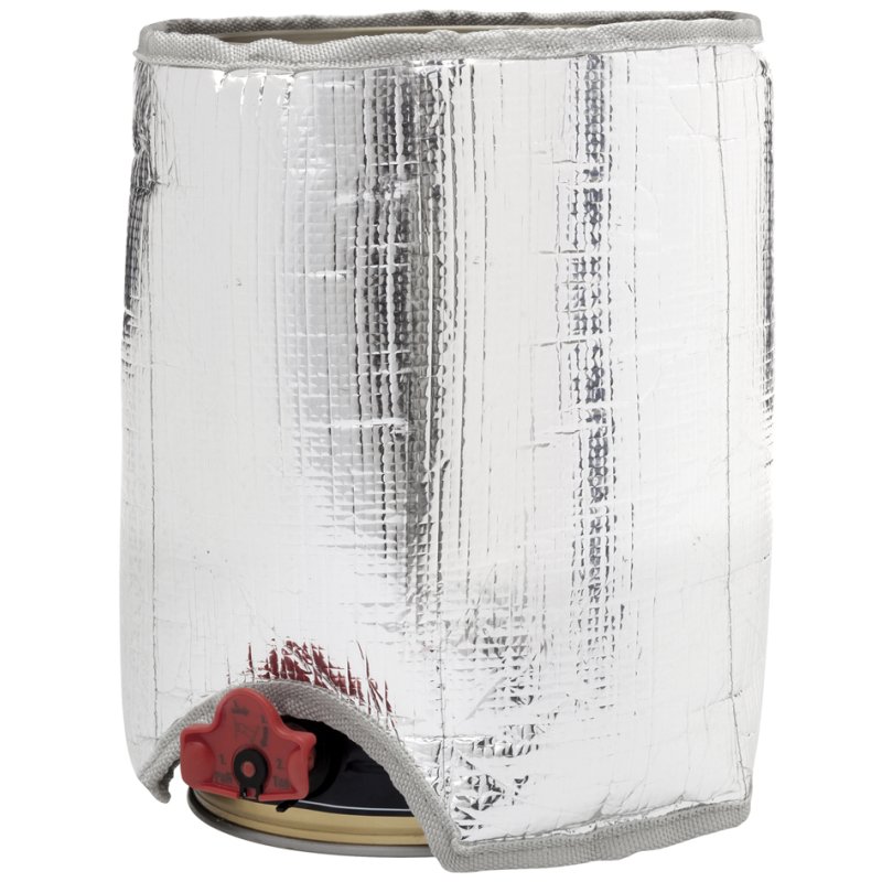 Clauss koelmantel voor biervat, 5 liter, zilver