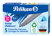 Pelikan inktrollerpatronen eco Pelikano/Twist, zwart, uitwasbaar, 5 stuks