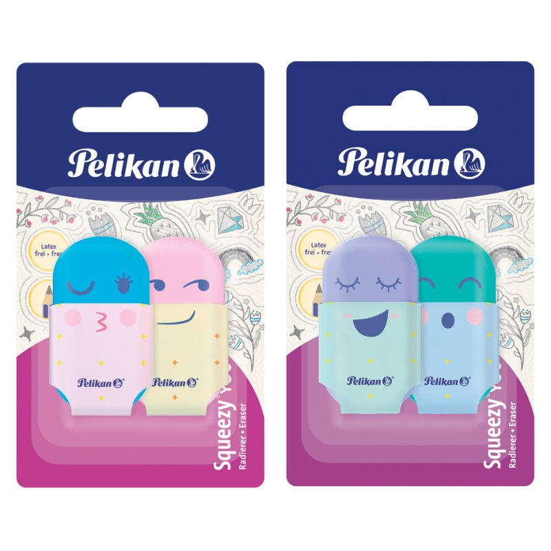 Pelikan kneadable eraser Squeezy You, blister pack, 2 pieces