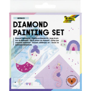folia diamantschilderijpakket Zeemeermin, 6 motieven, 1100 diamonds