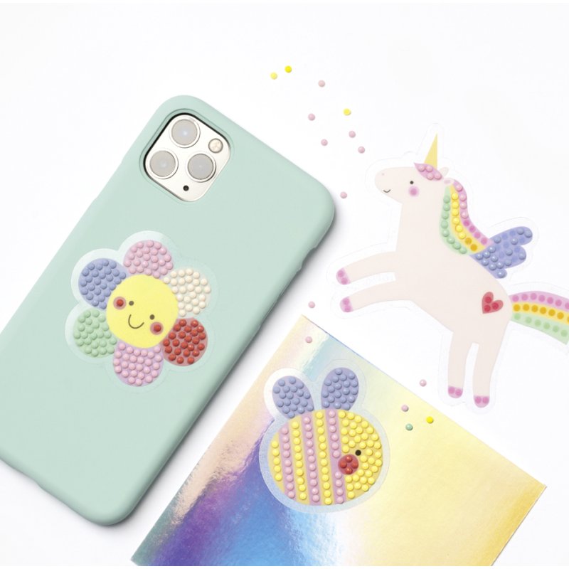 folia diamant schilderset regenboogkleuren, 6 motieven, 1000 diamantjes
