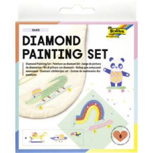 folia diamantborduurij set skateboard, 6 motieven, 950 diamonds