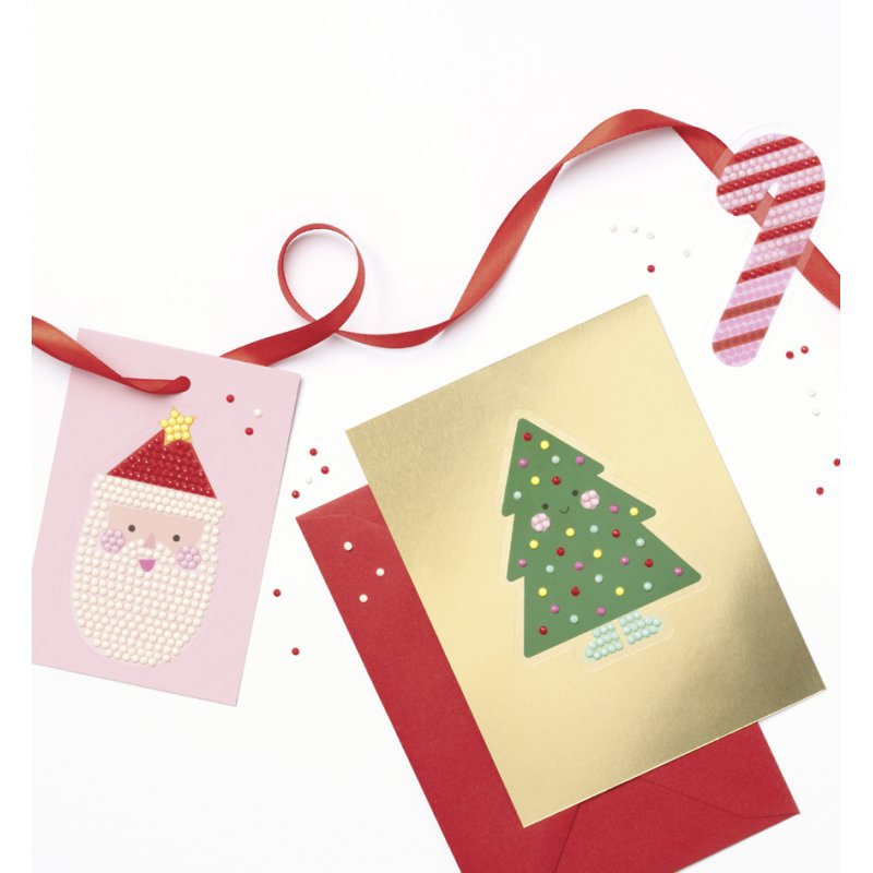 folia diamant-schilderset Kerst, 6 motieven, 1.100 diamonds, inclusief accessoires