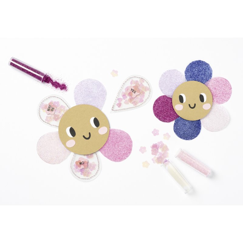 folia Bio Glitter en Pailletten Set Rainbow L, 15 kleuren, 20-delig