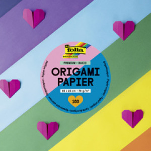 folia origami vouwpapier PREMIUM BASIC, 100×100 mm, gekleurd, 500 vel