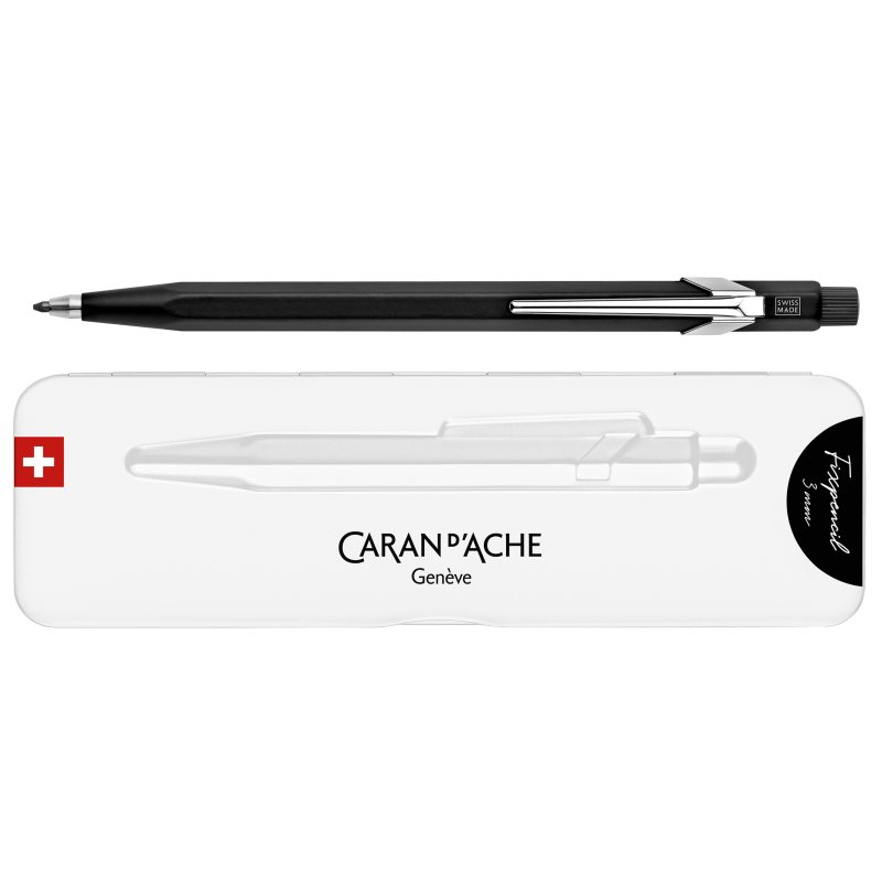 CARAN D'ACHE porte-mine Fixpencil, 3 mm, noir, avec étui