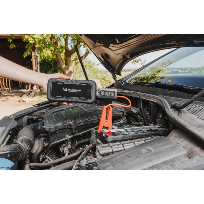 MICHELIN jumpstarter 12.000 mAh, banque d'énergie, lampe de poche LED