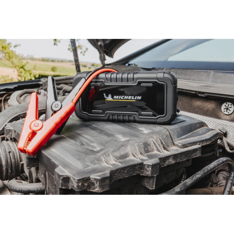 MICHELIN jumpstarter 12.000 mAh, banque d'énergie, lampe de poche LED