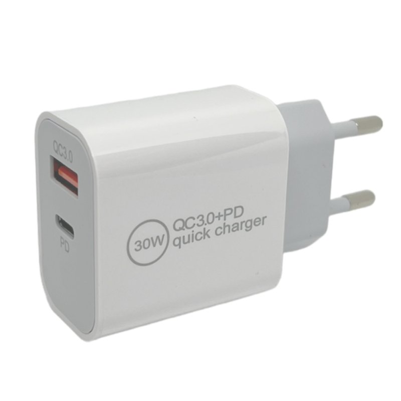 IWH Chargeur USB-A, blanc, 30W, Quick Charge