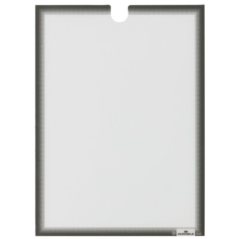 DURABLE porte-documents A4, autocollant, anthracite/gris, 5 pièces