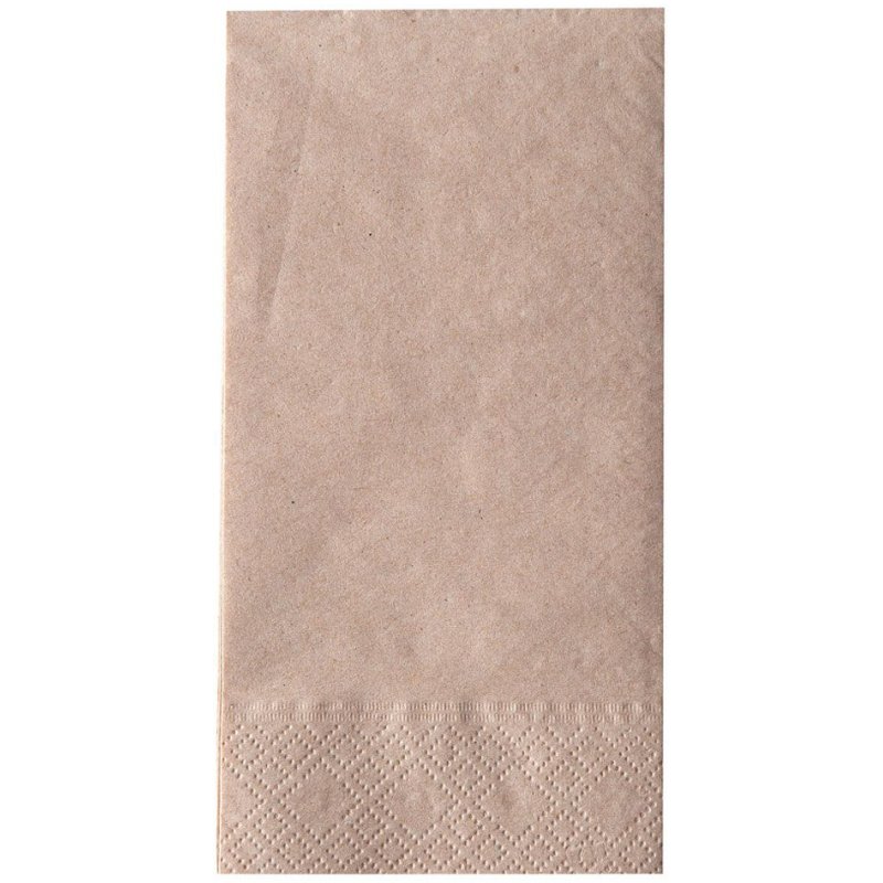 NATURE Star serviettes bistro brun naturel, 33×33 cm, 2 plis, 250 pièces