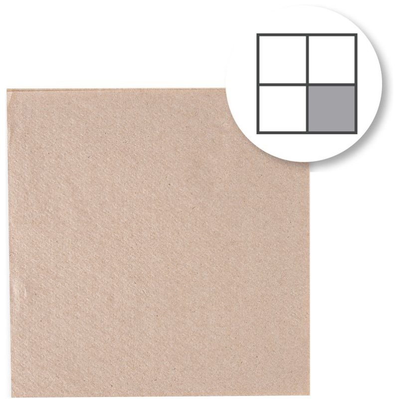 NATURE Star serviettes de table naturel, 240×240 mm, 1 pli, 400 pièces