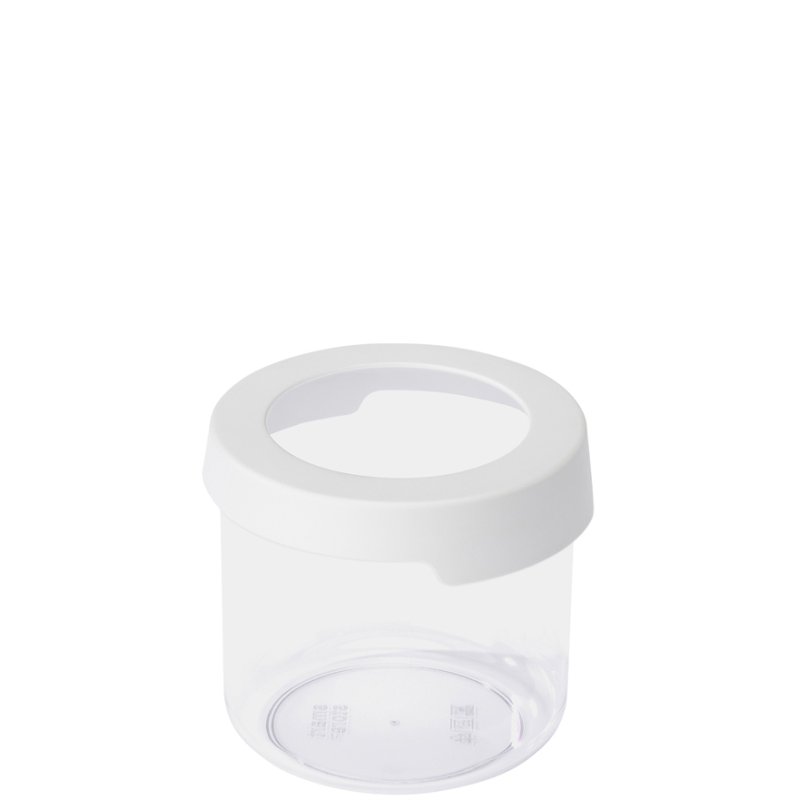 smartstore boîte de rangement Vision rond, 0,75 L, blanc, transparent