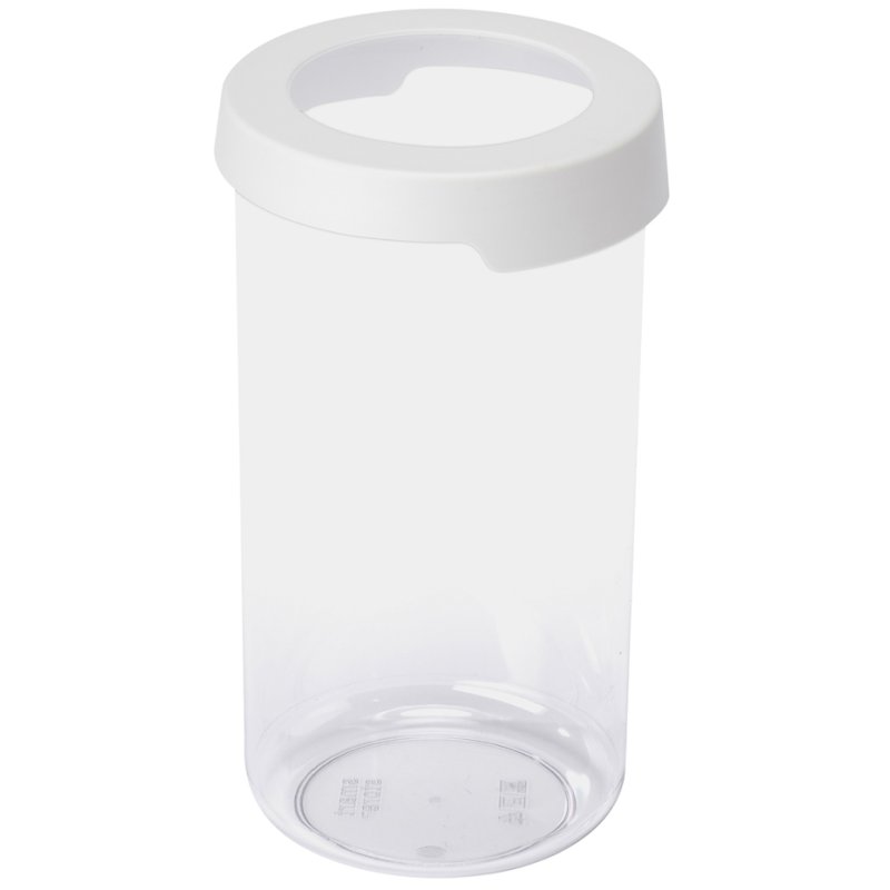smartstore boîte de rangement Vision rond, 0,75 L, blanc, transparent