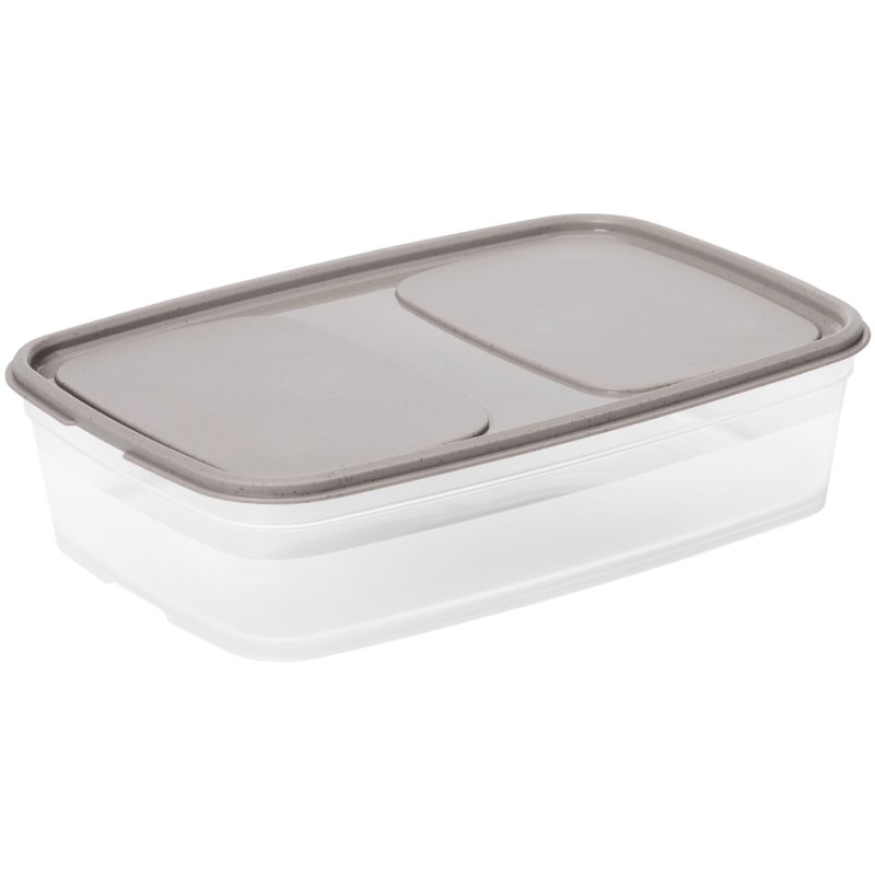 smartstore Boîte de conservation, 1,6 litre, gris/transparent, 250×170×65 mm