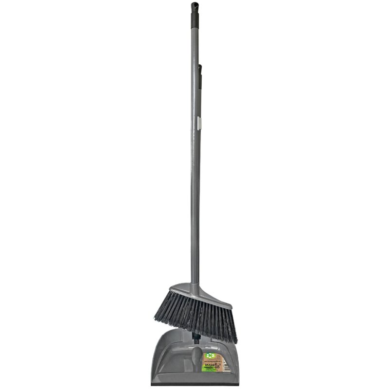 Peggy Perfect balai-pelle debout avec rebord GoGreen, plastique recyclé, anthracite, 250×1000 mm