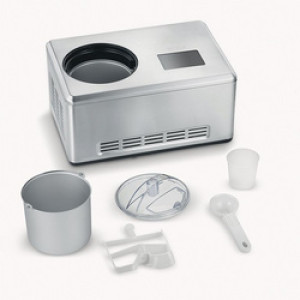 SEVERIN ijsmachine 2-in-1 EZ 7405, yoghurtfunctie, roestvrijstaal, 2,0 liter