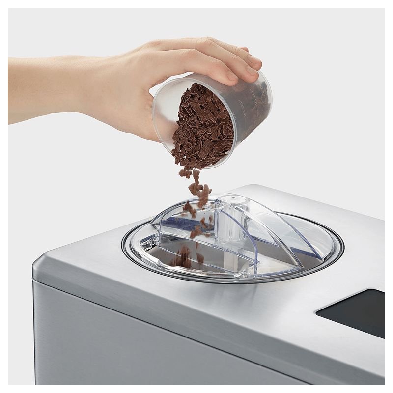SEVERIN ijsmachine 2-in-1 EZ 7405, yoghurtfunctie, roestvrijstaal, 2,0 liter