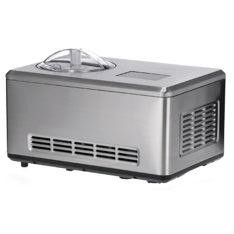 SEVERIN ijsmachine 2-in-1 EZ 7405, yoghurtfunctie, roestvrijstaal, 2,0 liter