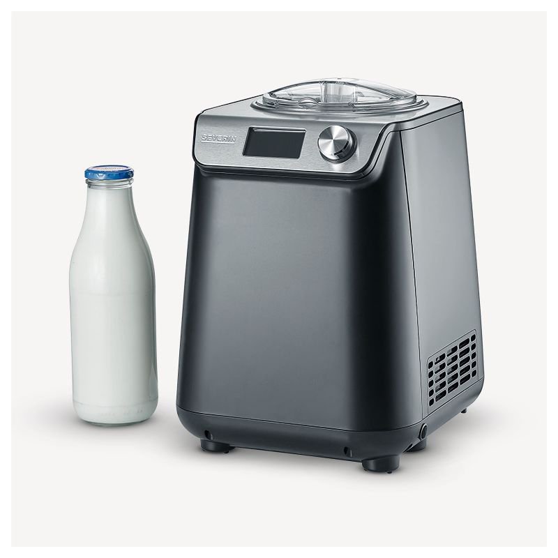 SEVERIN ijsmachine 2-in-1 EZ 7407, zwart, 1,2 liter, compressor