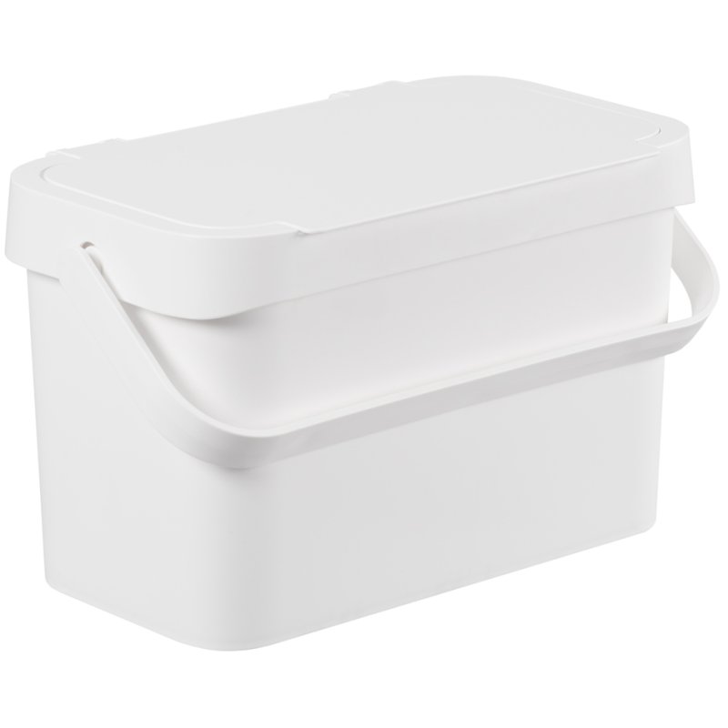 smartstore bio-poubelle Collect Biowaste, 5 litres, blanc, plastique recyclé