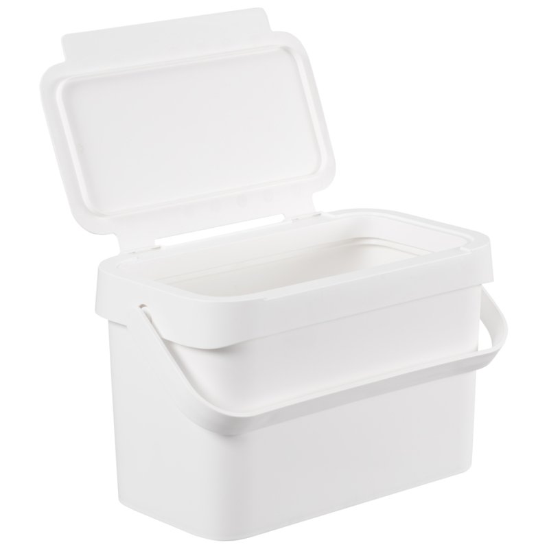 smartstore bio-poubelle Collect Biowaste, 5 litres, blanc, plastique recyclé