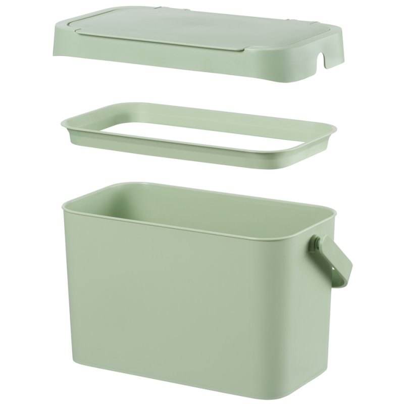 smartstore bio-poubelle Collect Biowaste, 5 litres, blanc, plastique recyclé