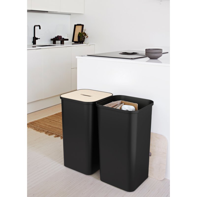 smartstore boîte de rangement COLLECT, 53 litres, noir, 360×360×580 mm