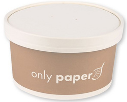 NATURE Star deksel voor saladeschaal Only Paper, 150 mm, wit, 25 stuks