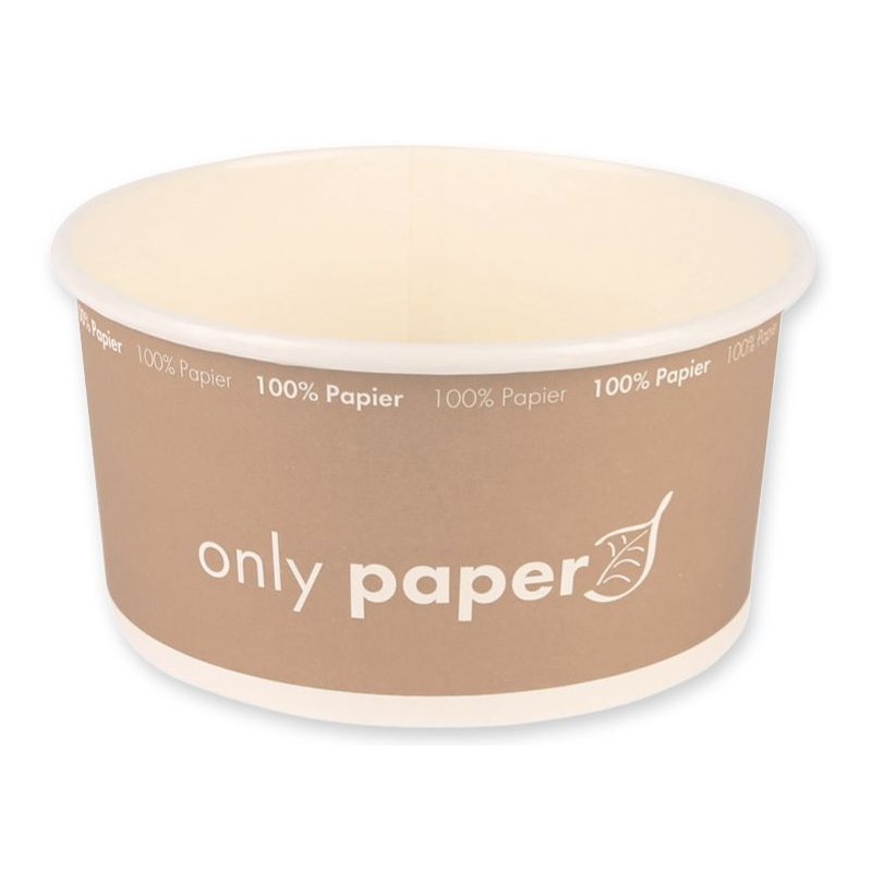 NATURE Star saladière carton, rond, 1.300 ml, brun, 50 pièces