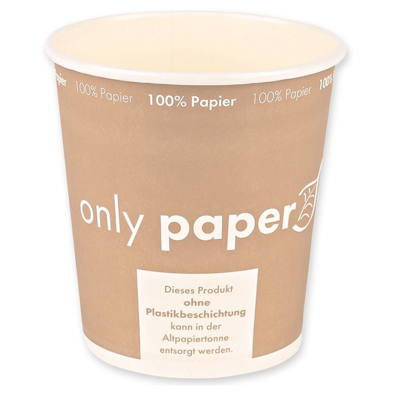 NATURE Star gobelets à soupe carton rond, 450 ml, marron, 25 pièces