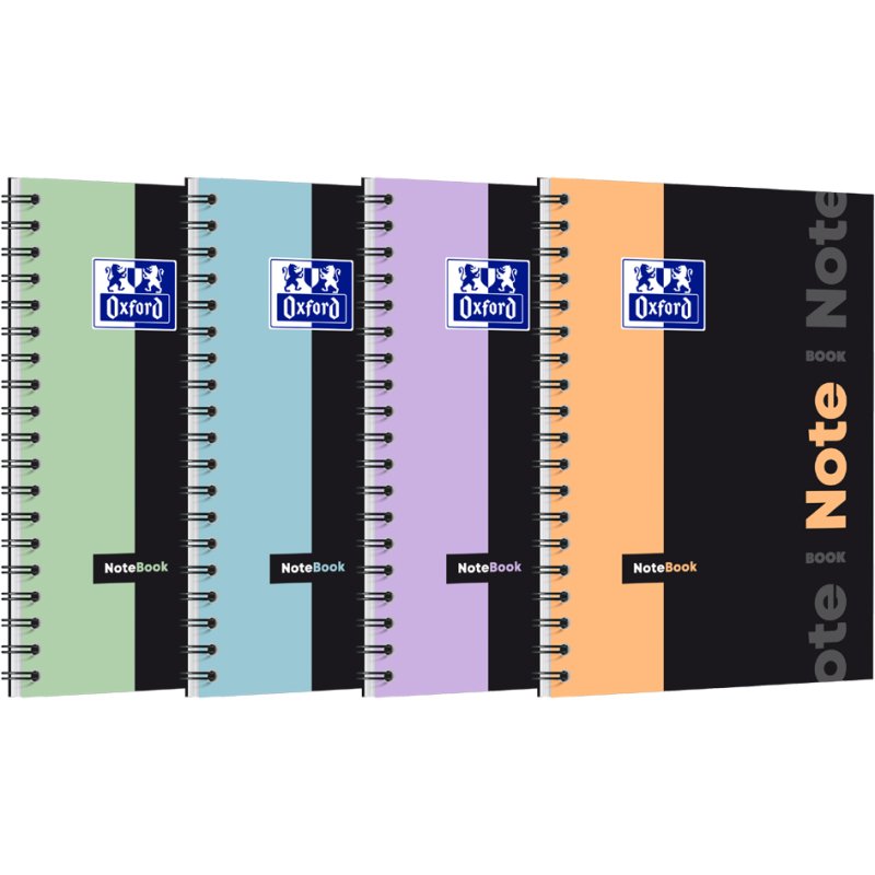 Oxford bloc-notes d'étude quadrillé, bleu pastel, B5, 80 feuilles