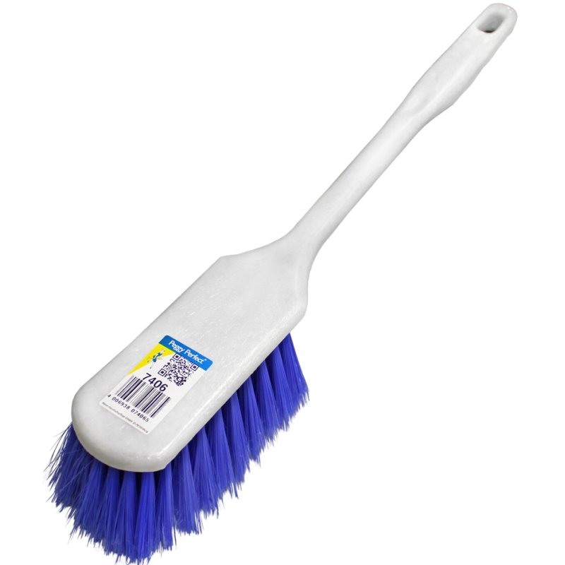 Peggy Perfect brosse à jantes, plastique, bleu/blanc, 400 mm