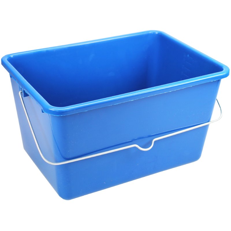 Peggy Perfect seau de nettoyage avec support en acier, bleu, 12 litres
