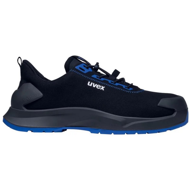 uvex 1 chaussures de sécurité basses S2, noir/bleu, taille 49