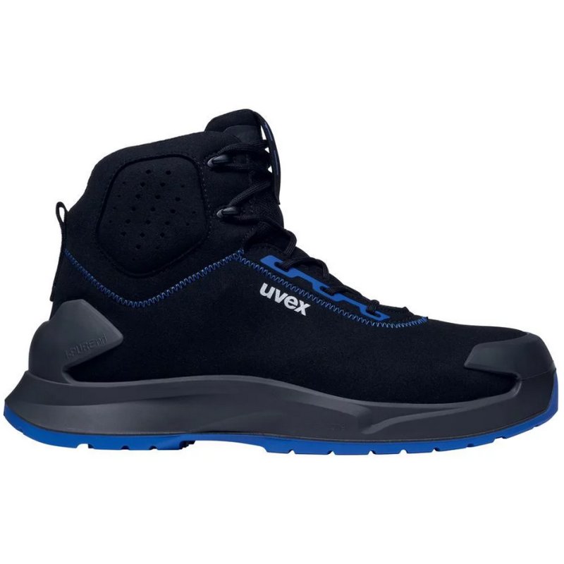 uvex 1 chaussure de sécurité lacets S2, noir/bleu, taille 50