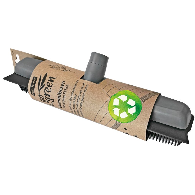 Peggy Perfect balai en caoutchouc GoGreen, gris/noir, sans manche, 340 mm