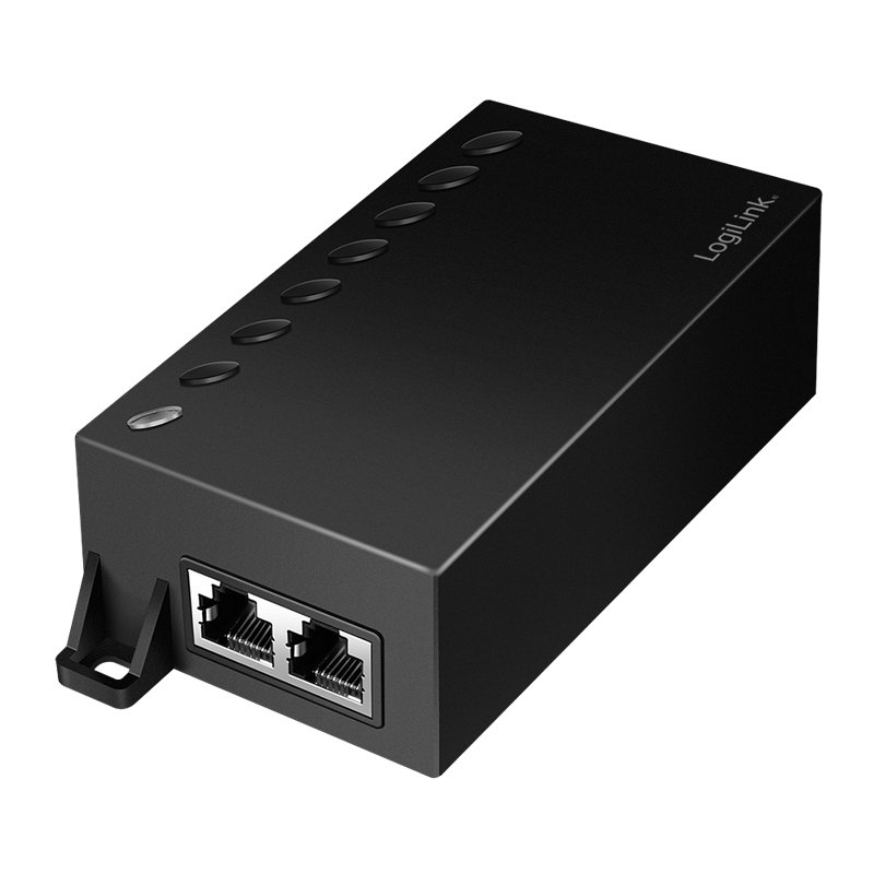 LogiLink Gigabit PoE++ injector 802.3af/at/bt, black, 60 Watt