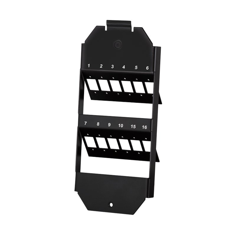 LogiLink Professional floor base holder, 12 LC-Duplex/SC-Simplex adapters, black, 75×170×23.3 mm