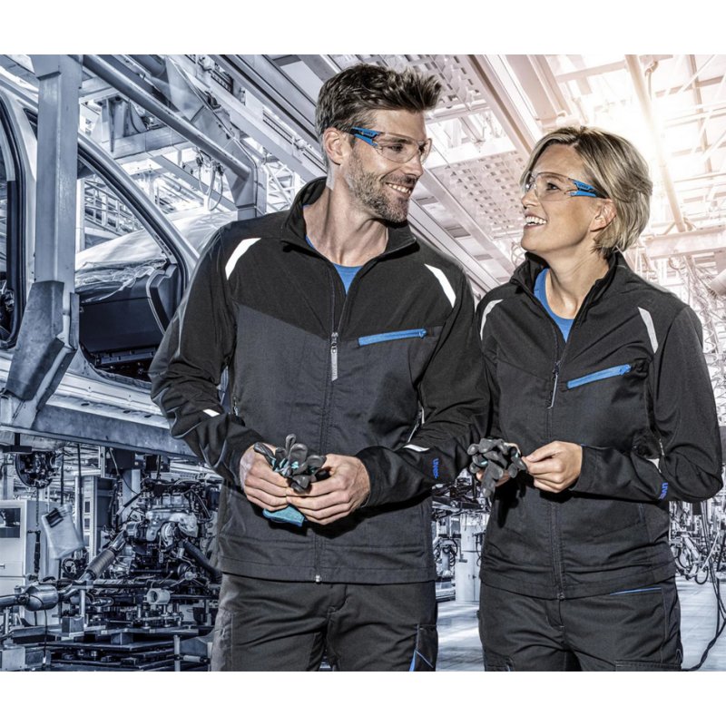 Uvex safety glasses pheos nxt, clear lenses, blue/anthracite, 25g